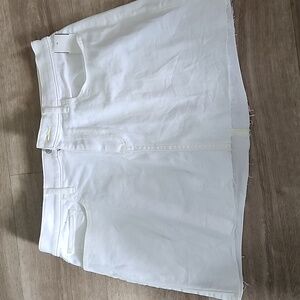 NWT Express White jean skirt
